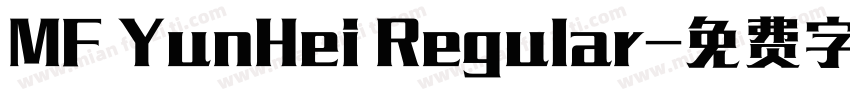 MF YunHei Regular字体转换